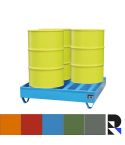 Vrijstaande lekbak voor stellingbreedte 3300 mm - met rooster - 663 liter