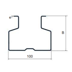 Esnova Losse Stijl 100B30 - 11000 mm