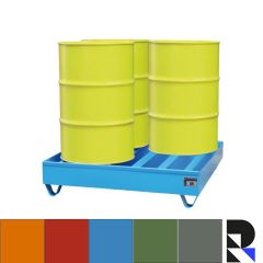 Vrijstaande lekbak voor stellingbreedte 3300 mm - met rooster - 663 liter